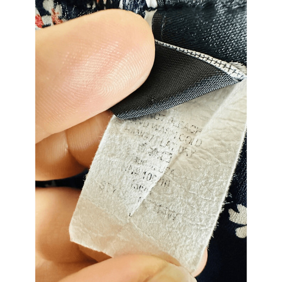 Windsor So Fab Ditzy Floral Crop Top Puff Sleeves Tie Back L GUC - Picture 11 of 13